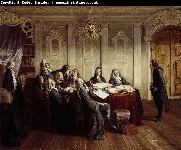 Johann Peter Hasenclever Hieronymus Jobs at His Exam